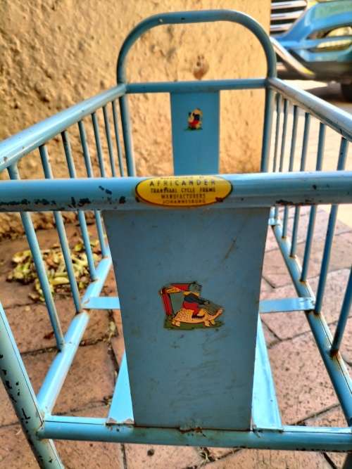 Vintage collectable doll metal cot