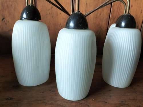 Vintage cluster of lampshades (x 5)