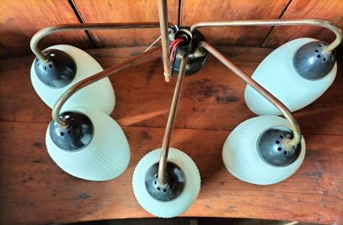 Vintage cluster of lampshades (x 5)