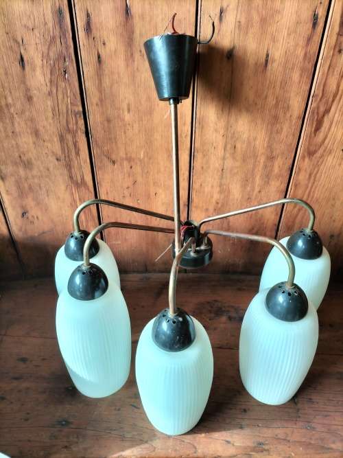 Vintage cluster of lampshades (x 5)