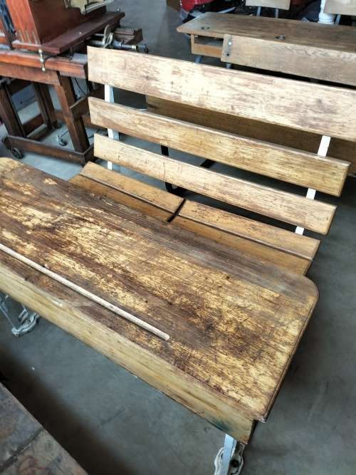 Vintage primary school desk - made in Cape Town (COLLECTION BOKSBURG ONLY)