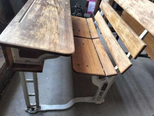 Vintage primary school desk - made in Cape Town (COLLECTION BOKSBURG ONLY)