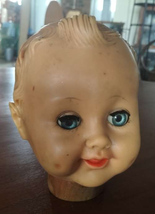 Vintage Rubber dolls head