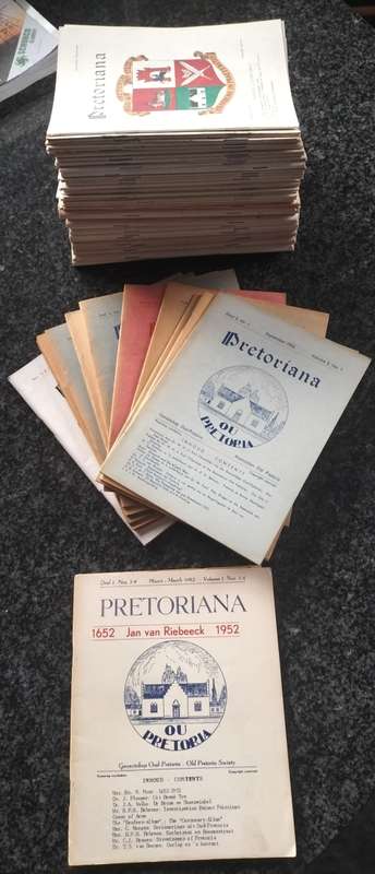 Pretoriana newsletters/magazines. Incomplete set (x56)