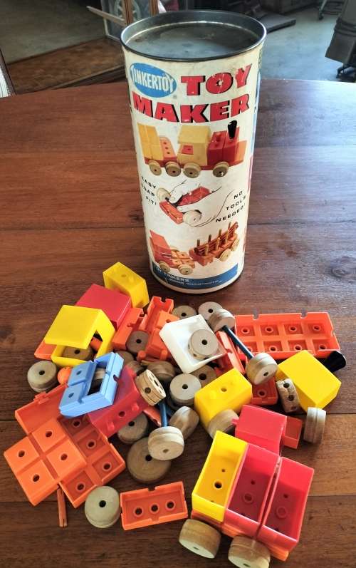 Large Vintage Tinkertoy Toy maker