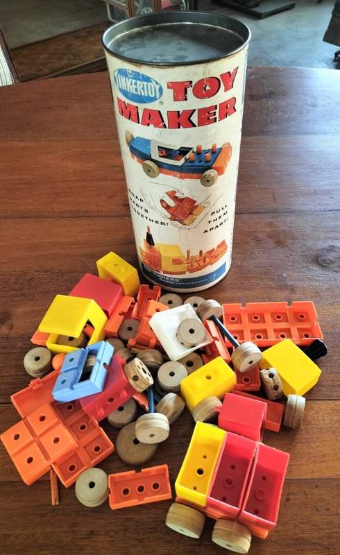 Large Vintage Tinkertoy Toy maker