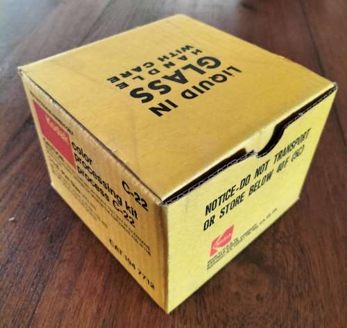 Unused Kodak processing kit in original box