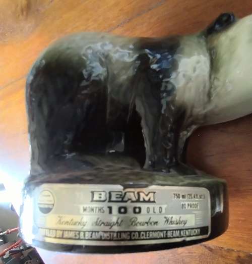 Whiskey advertising/decanter - Beam bourban  - empty