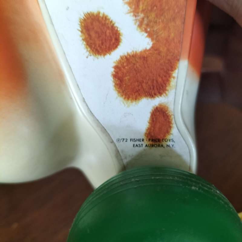 Vintage Fisher Price Cow (1972) - functional