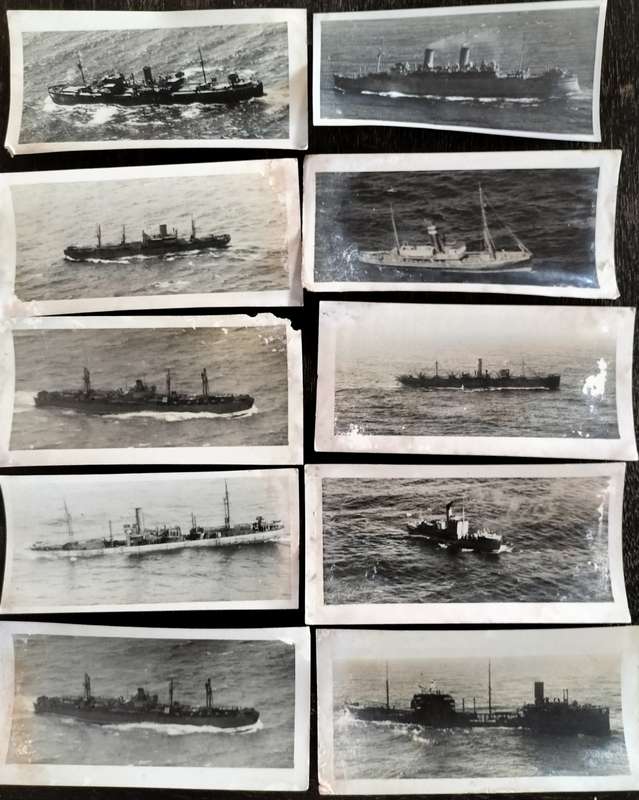 World War 2 photographs (South Africa) - ship activity captured by East London Air Intelligenc (x20)