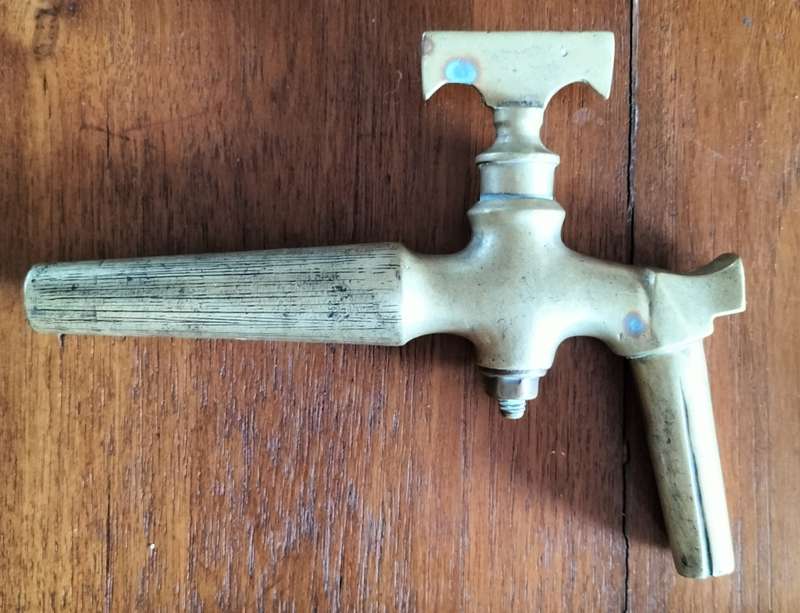 Vintage wine/beer brass tap