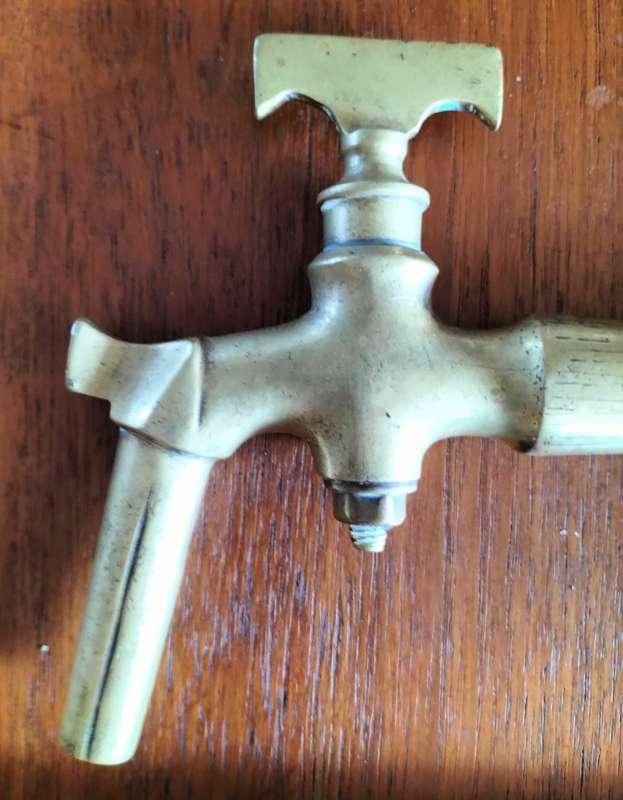 Vintage wine/beer brass tap