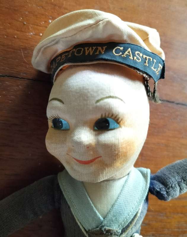 Vintage Union Castle souvenir sailor doll (3))