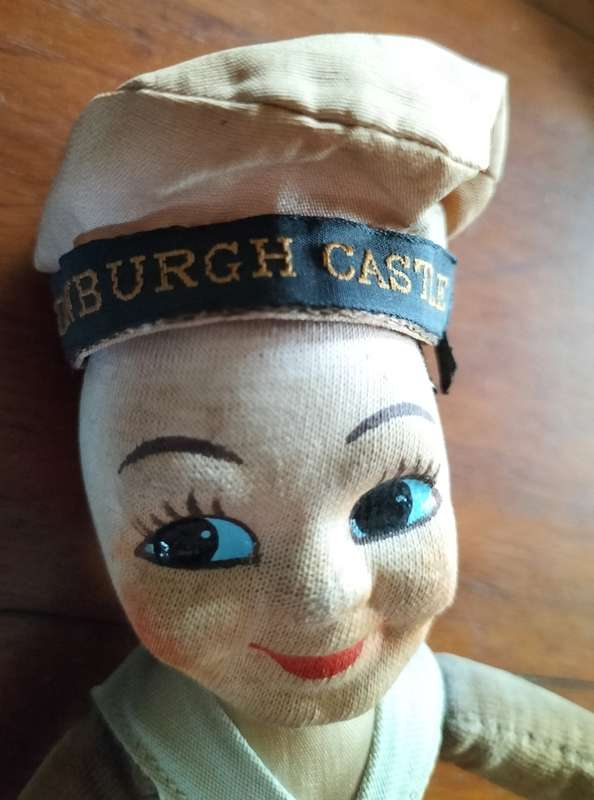 Vintage Union Castle souvenir sailor doll (6)