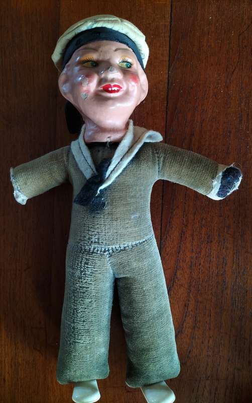 Vintage Union Castle souvenir sailor doll (8)