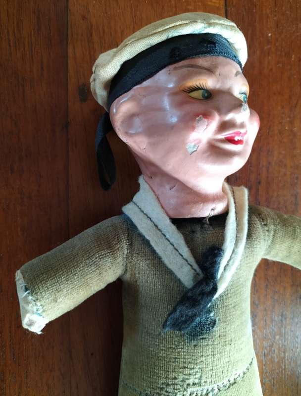 Vintage Union Castle souvenir sailor doll (8)