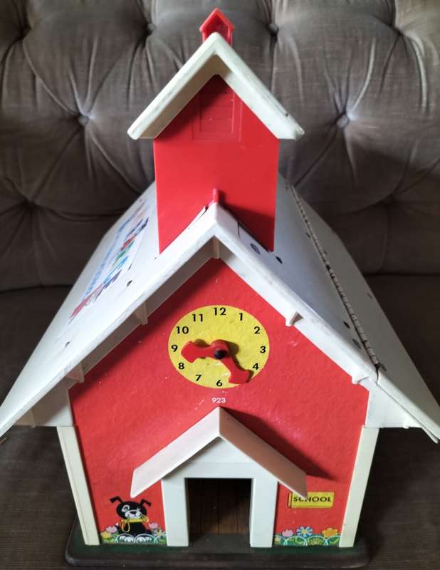 Vintage Fisher Price Toy - Play family School