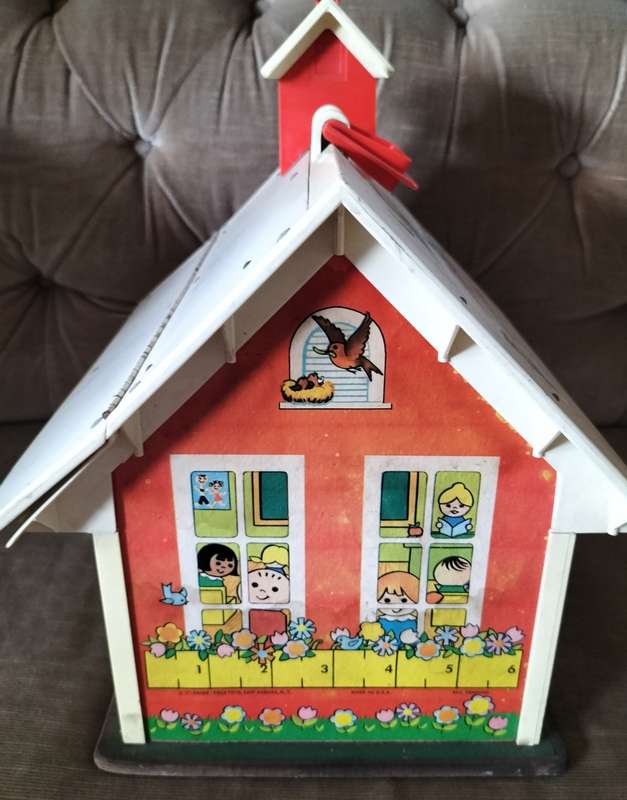 Vintage Fisher Price Toy - Play family School