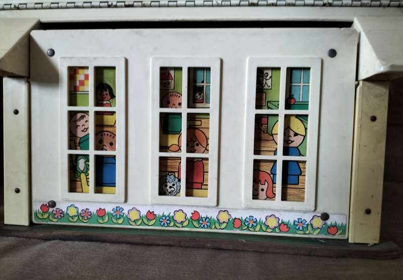Vintage Fisher Price Toy - Play family School