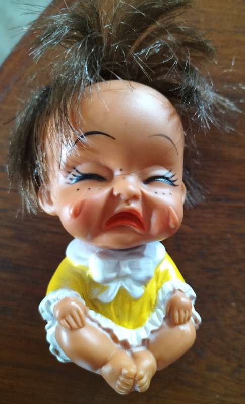 Vintage plastic doll - Cute!