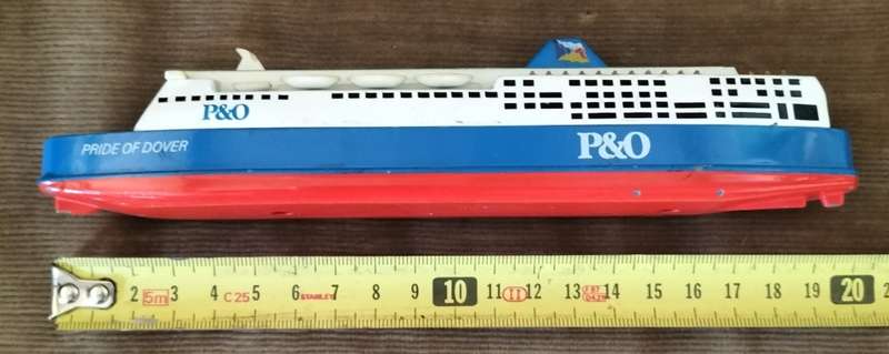 Vintage metal toy / souvenir ship