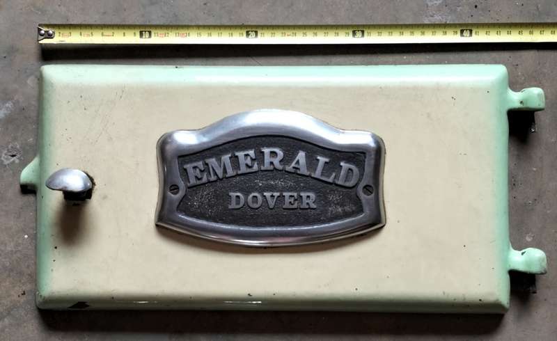 Vintage Oven door - Emerald Dover