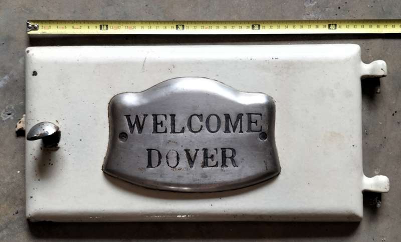 Vintage Oven door - Welcome Dover