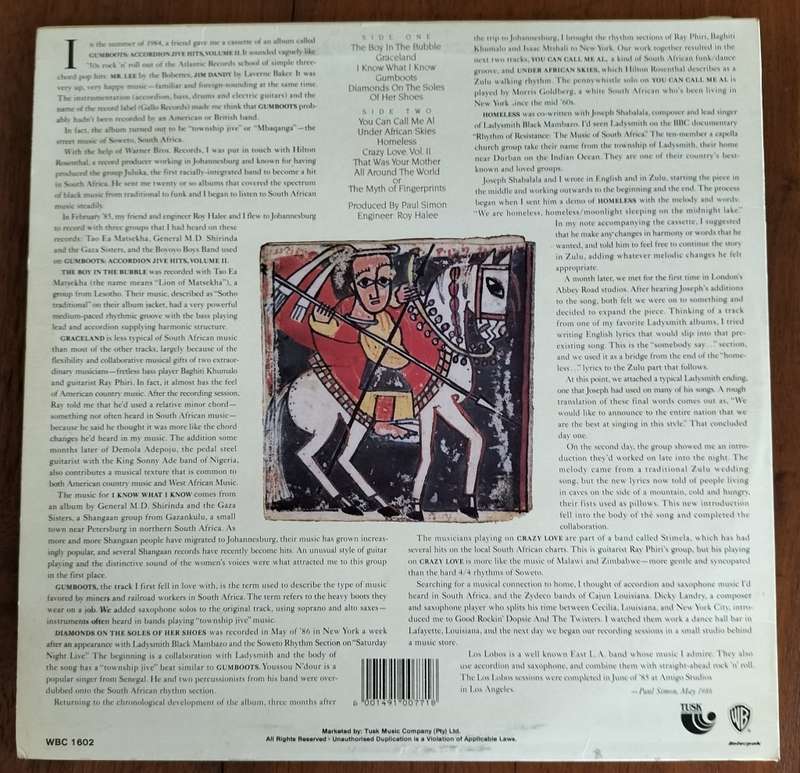 Vinyl / LP - Paul Simon - Graceland