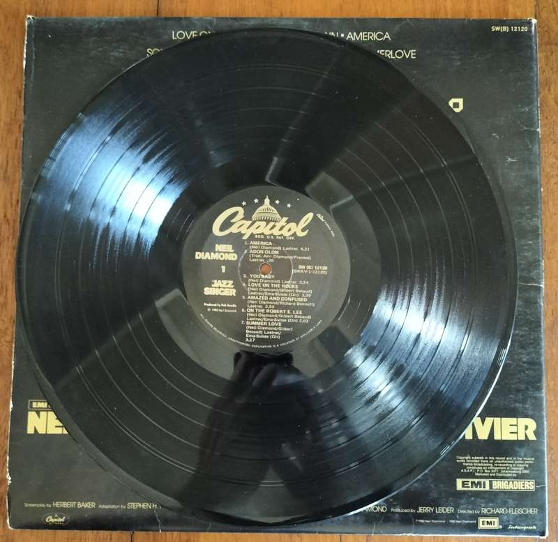 Vintage Vinyl / LP - Neil Diamond - Jazz Singer