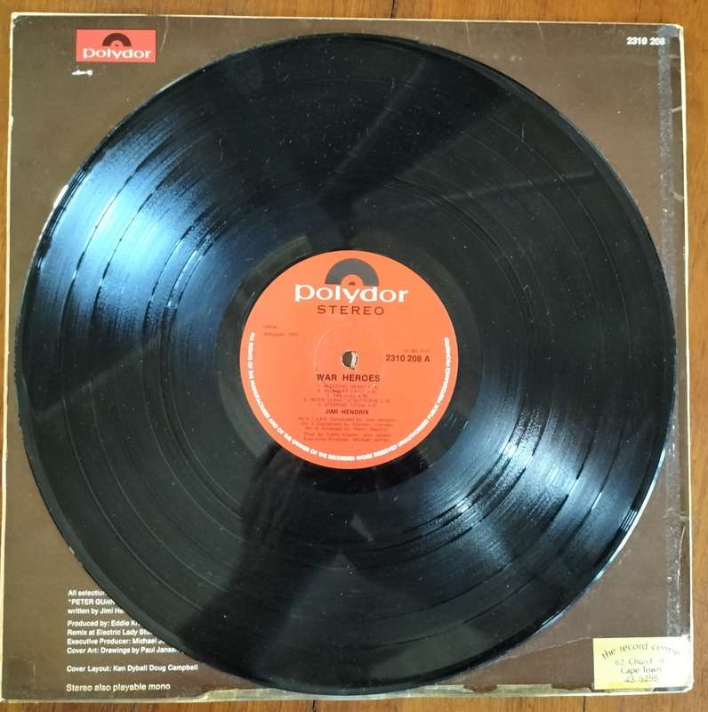 Vintage Vinyl / LP - Jimi Hendrix - War Heroes