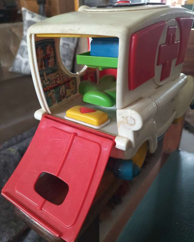 Vintage Disney (Goofy) toy ambulance