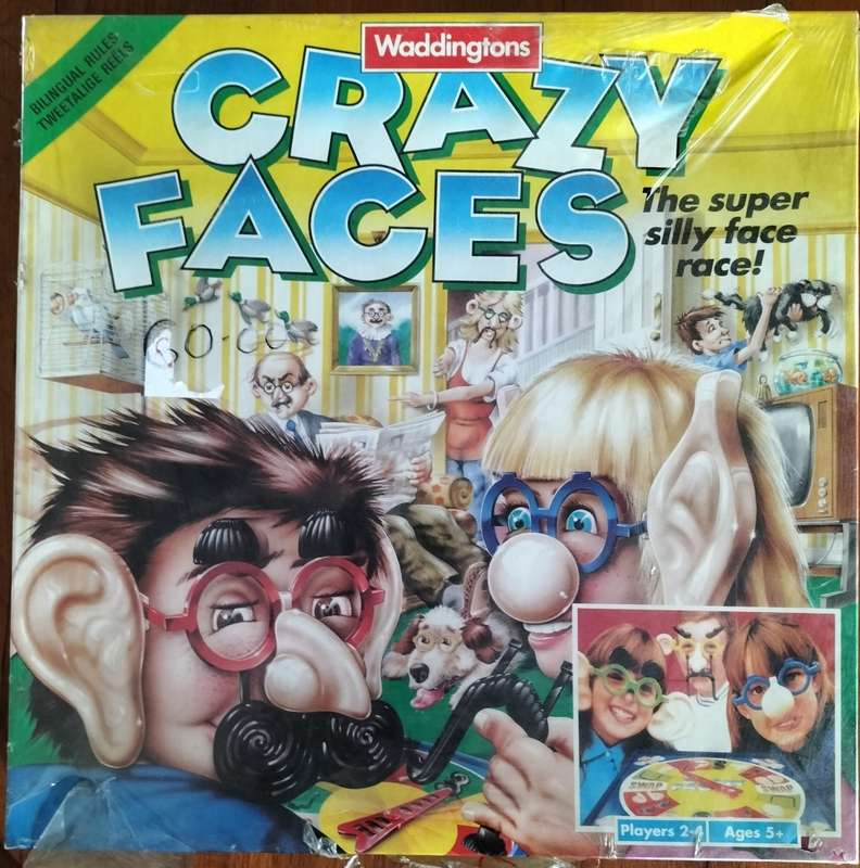 Vintage Fun game - Waddingtons - Crazy faces
