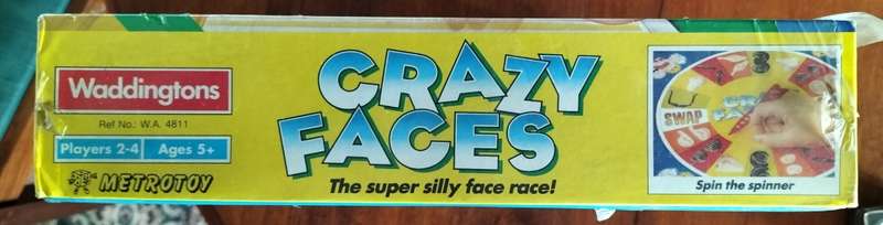 Vintage Fun game - Waddingtons - Crazy faces