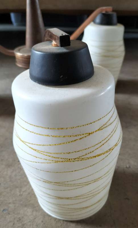 Vintage light fitting with 3 shades