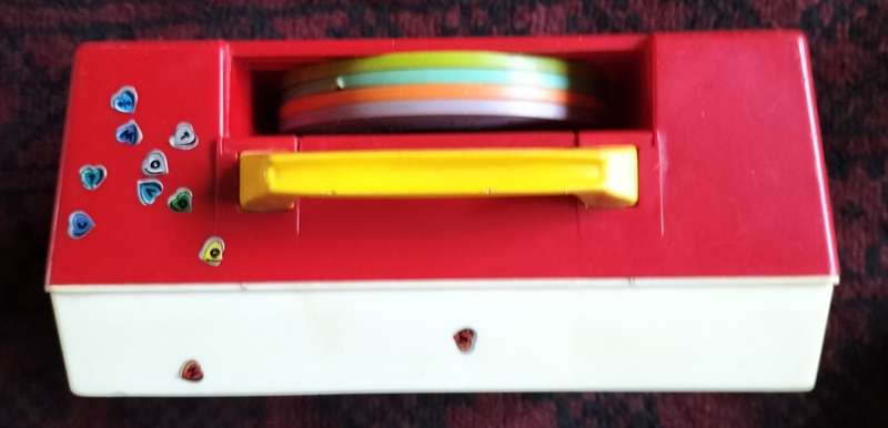 Vintage Fisher Price Record Player (works - all records included)