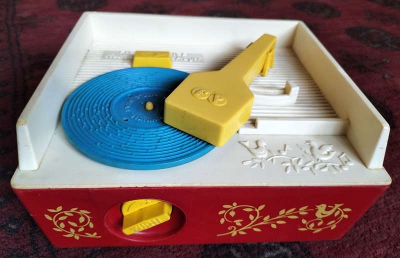 Vintage Fisher Price Record Player (works - all records included)