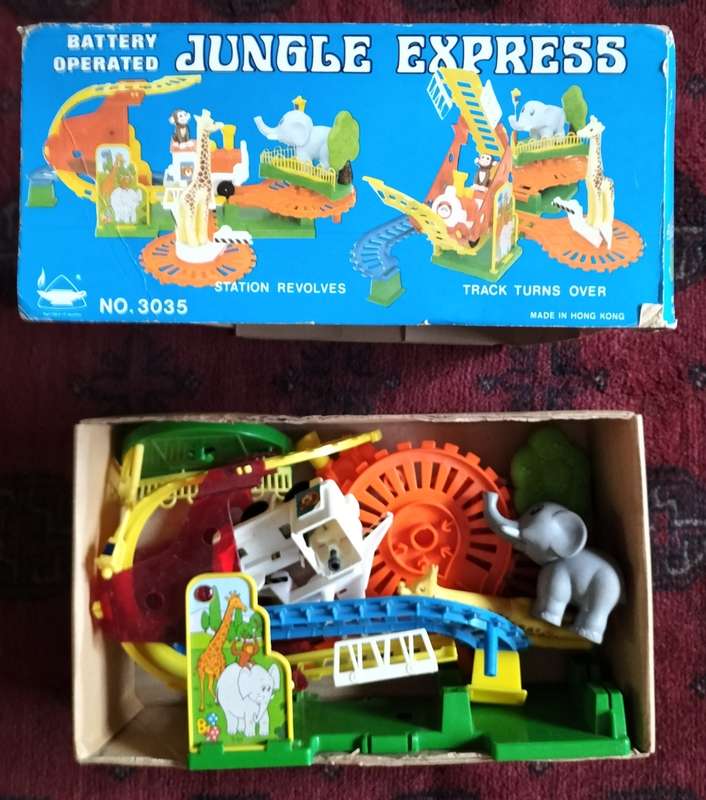 New old stock - Vintage toy - Battery operated Jungle Express