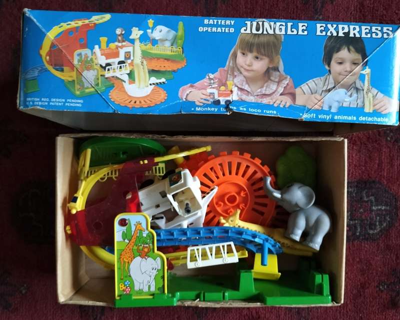 New old stock - Vintage toy - Battery operated Jungle Express