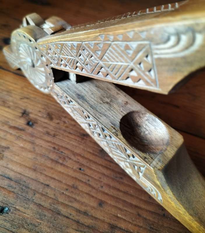 Vintage wooden Nutcracker - fine carving