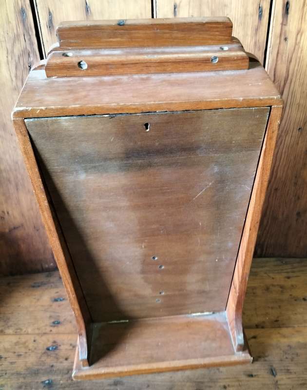 Antique wooden watch cabinet (Olma precision)