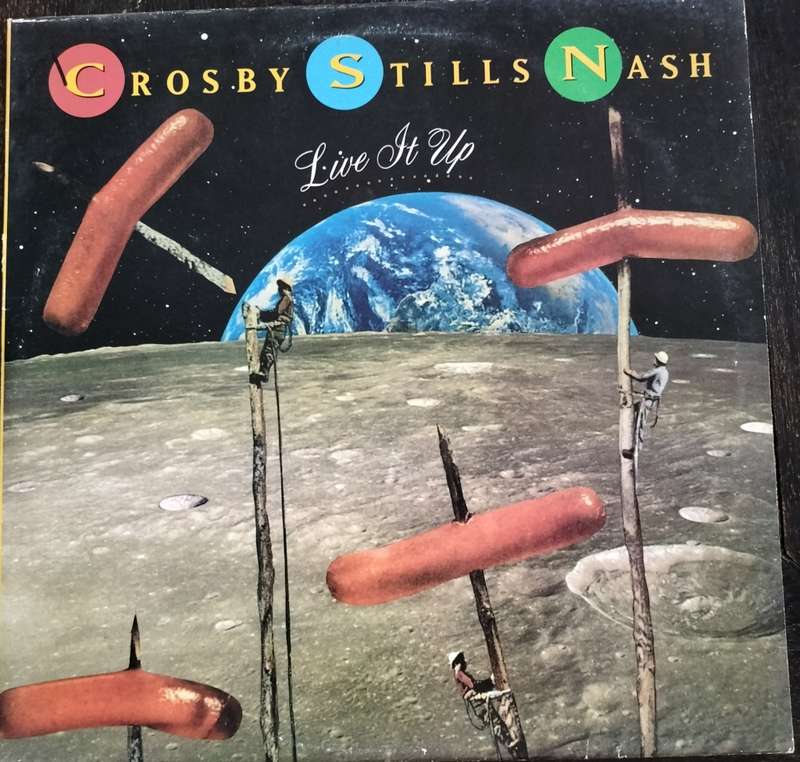 Vintage Vinyl / LP - Crosby, Stills & Nash - Live it up