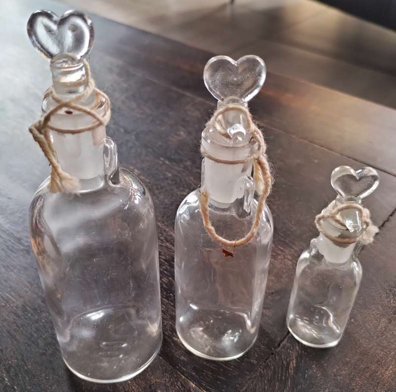 Contemporary collection of perfume bottles