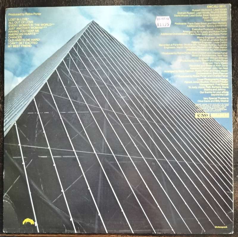 Vintage Vinyl / LP - Air Supply - Lost in love