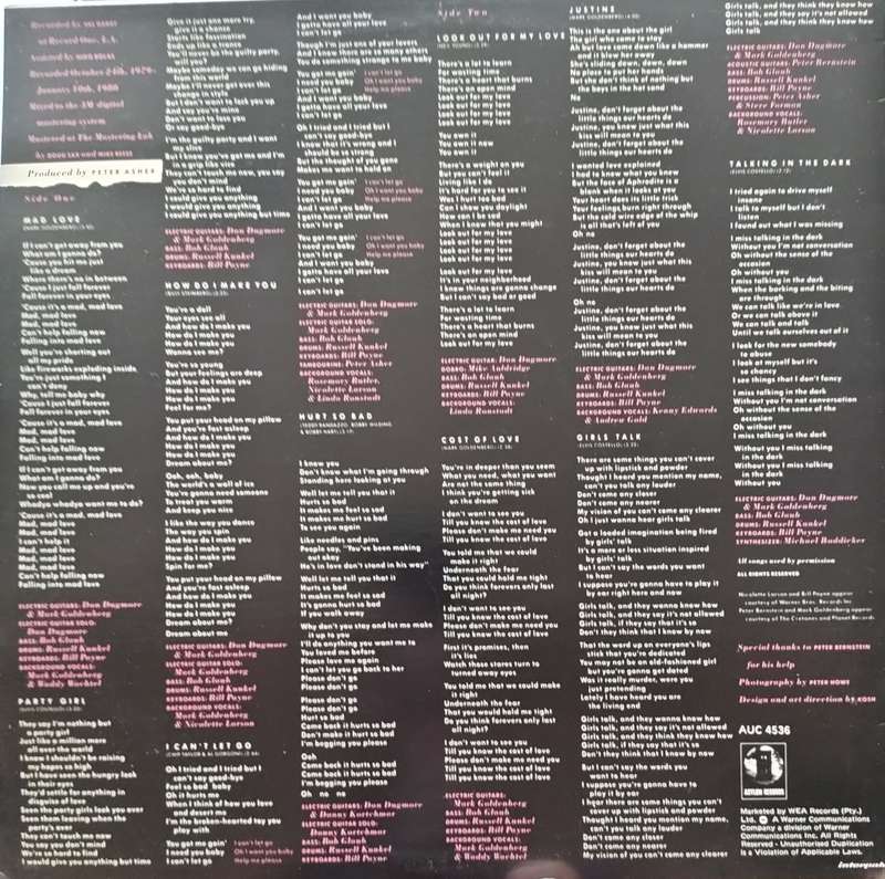 Linda Ronstadt - Mad Love (Vintage Vinyl / LP)