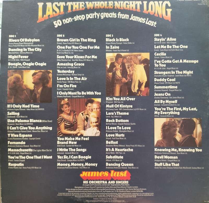 James Last - Last the whole night long - 2LP  (Vintage Vinyl / LP)