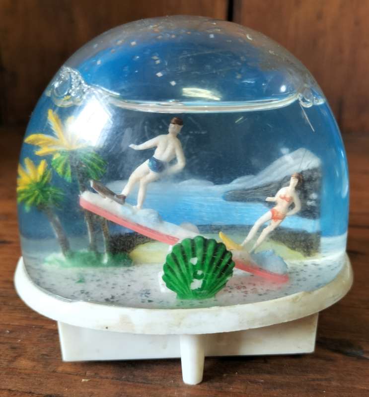 Vintage Snow Globe (#3) - Battery operated