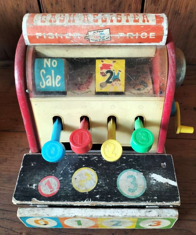 Vintage Fisher Price Cash Register (1960)