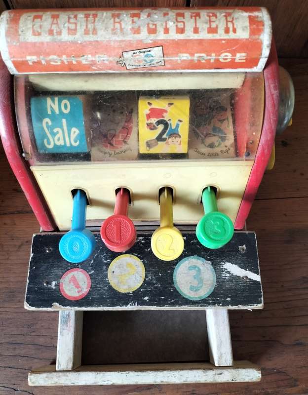 Vintage Fisher Price Cash Register (1960)