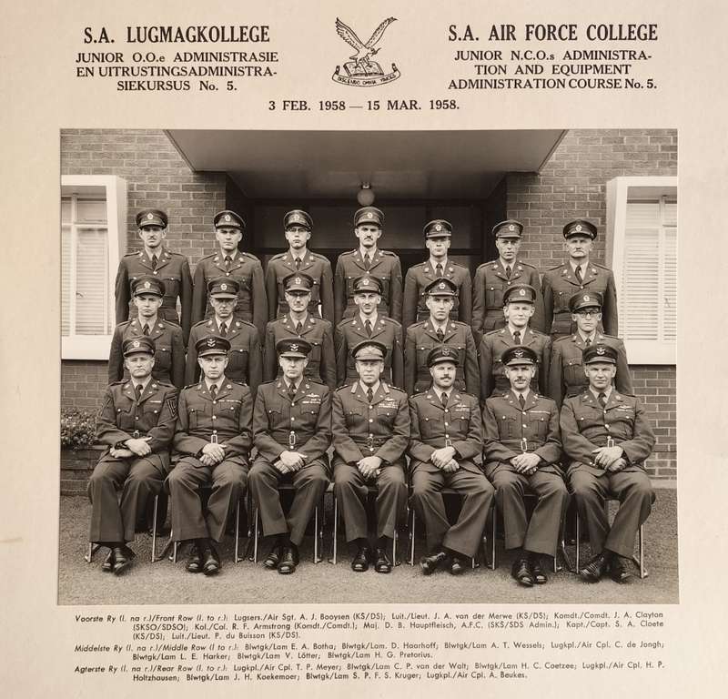 Military photograph - SA Air Force College (1958)