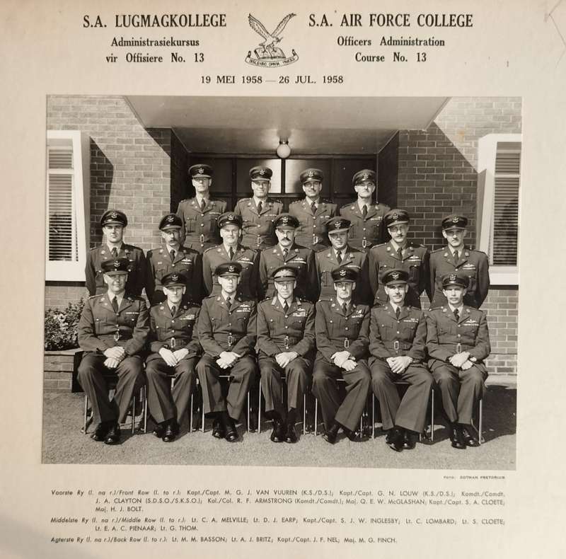 Military photograph - SA Air Force College (1958)
